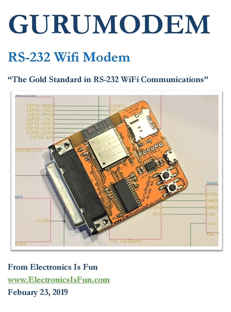 Electronics Is Fun GURUMODEM manual