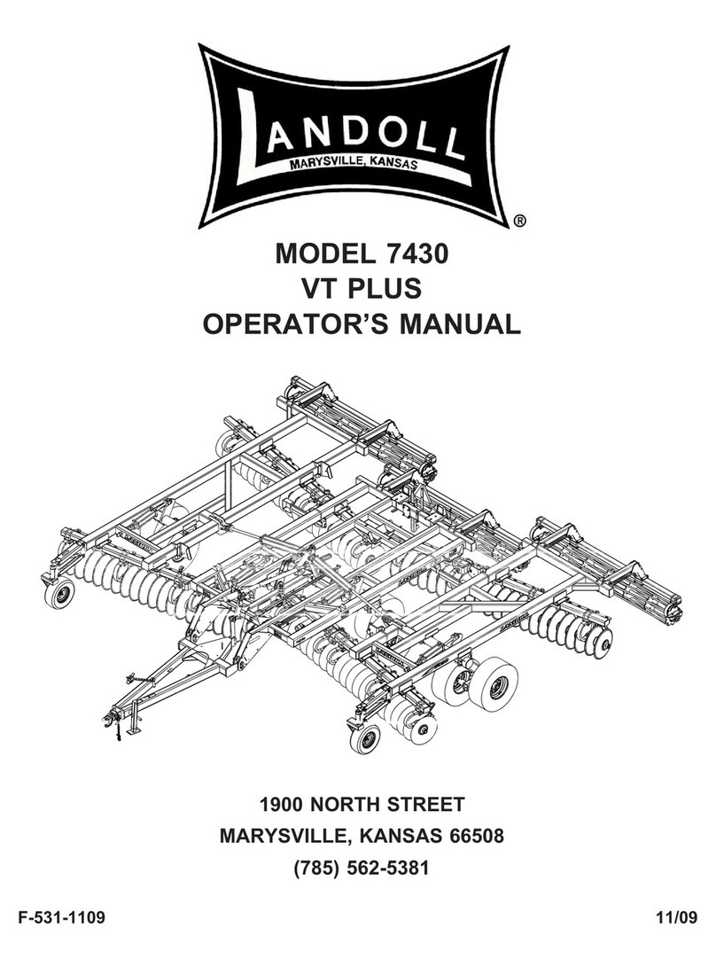 Landoll VT PLUS 7430 Operator's manual