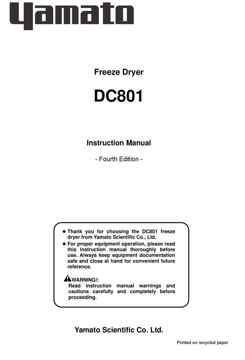 Yamato DC801 instruction manual