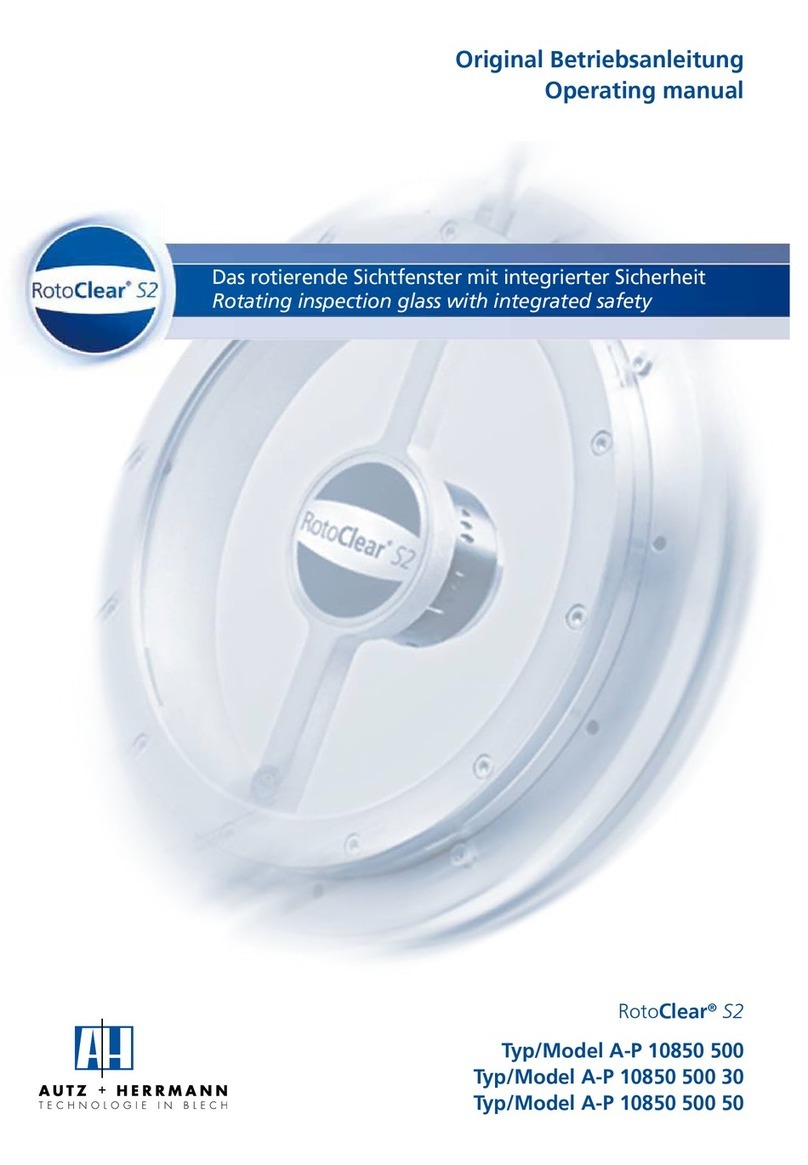 Autz + Herrmann RotoClear S2 A-P 10850 500 User manual
