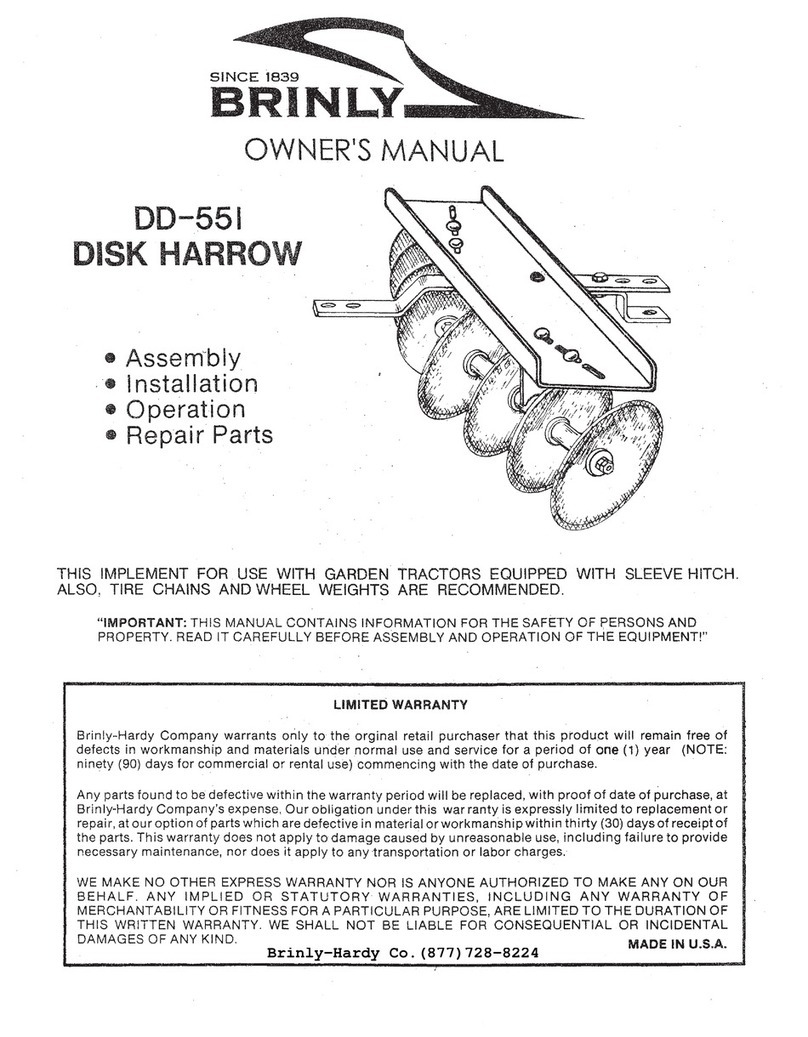 Brinly DD-551 owner's manual