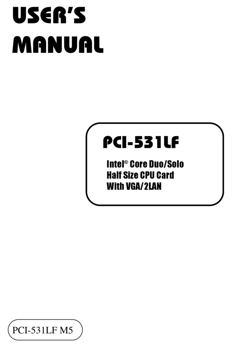 protech PCI-531LF Operation manual