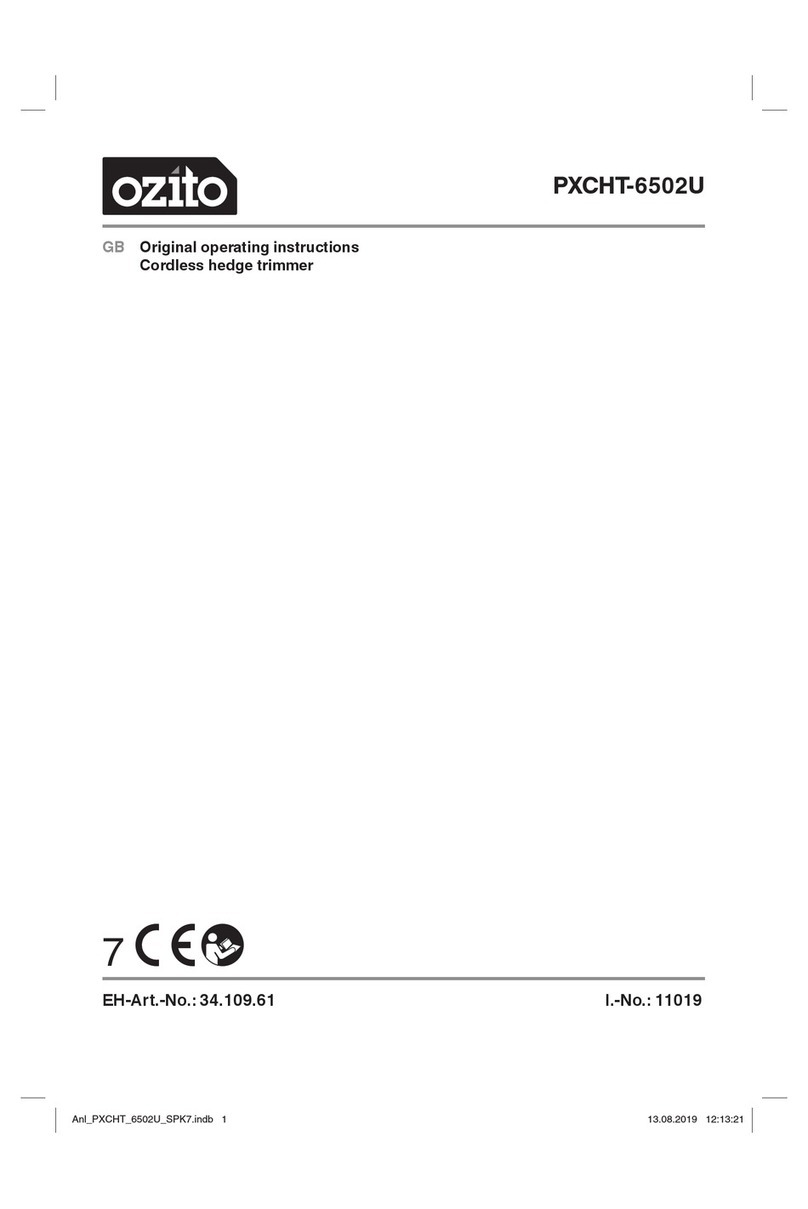 Ozito PXCHT-6502U User manual