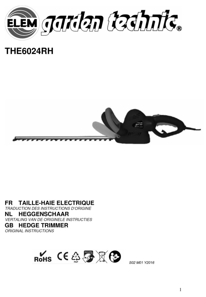 elem garden technic THE6024RH Original instructions