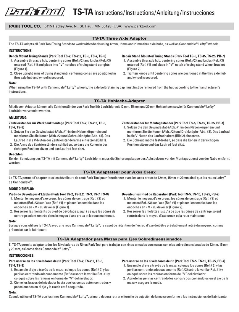 parktool TS-TA instructions