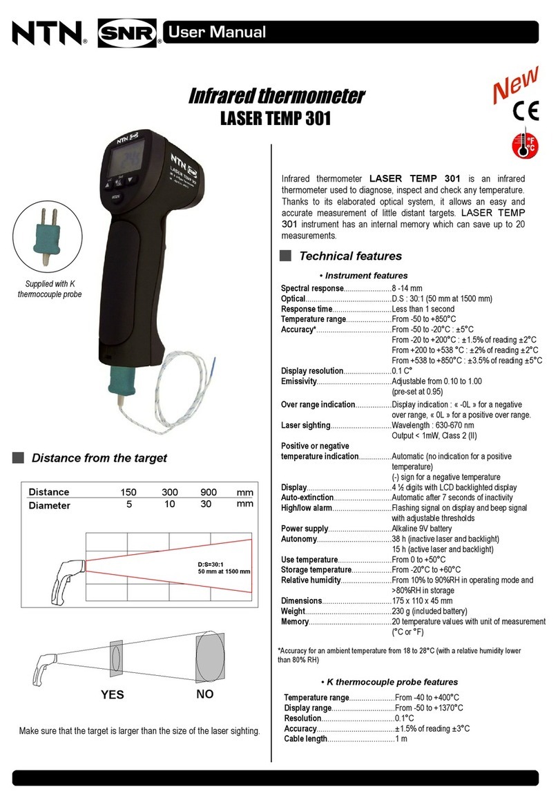 NTN-SNR LASER TEMP 301 User manual