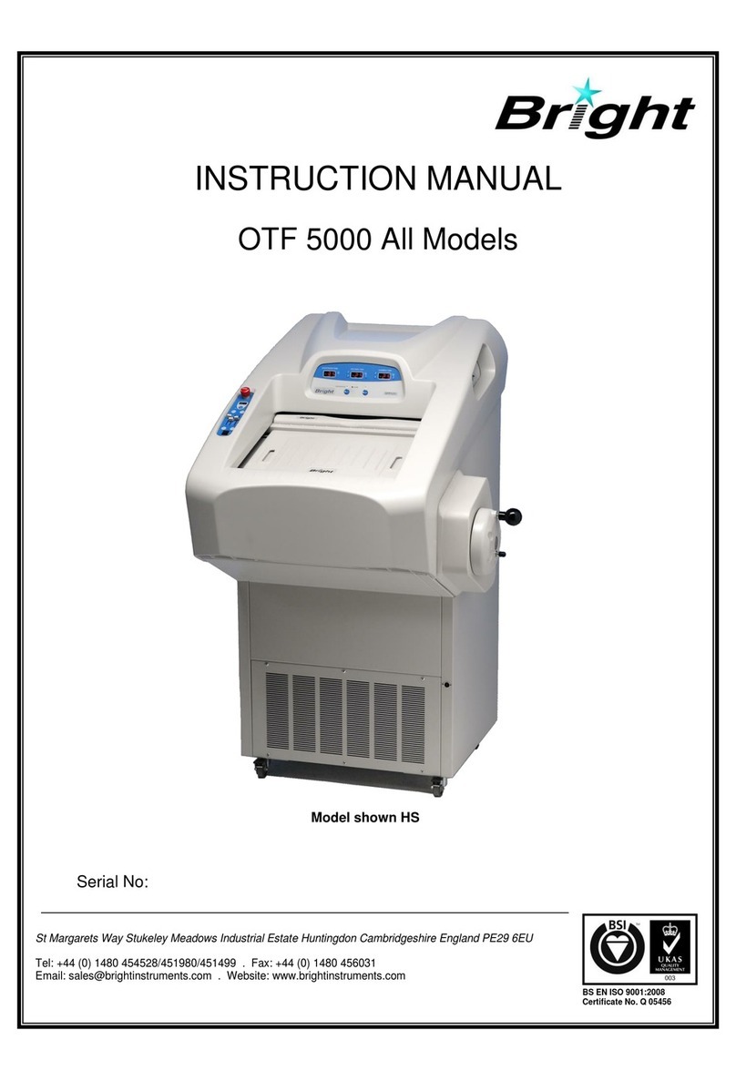 BRIGHT OTF 5000 instruction manual