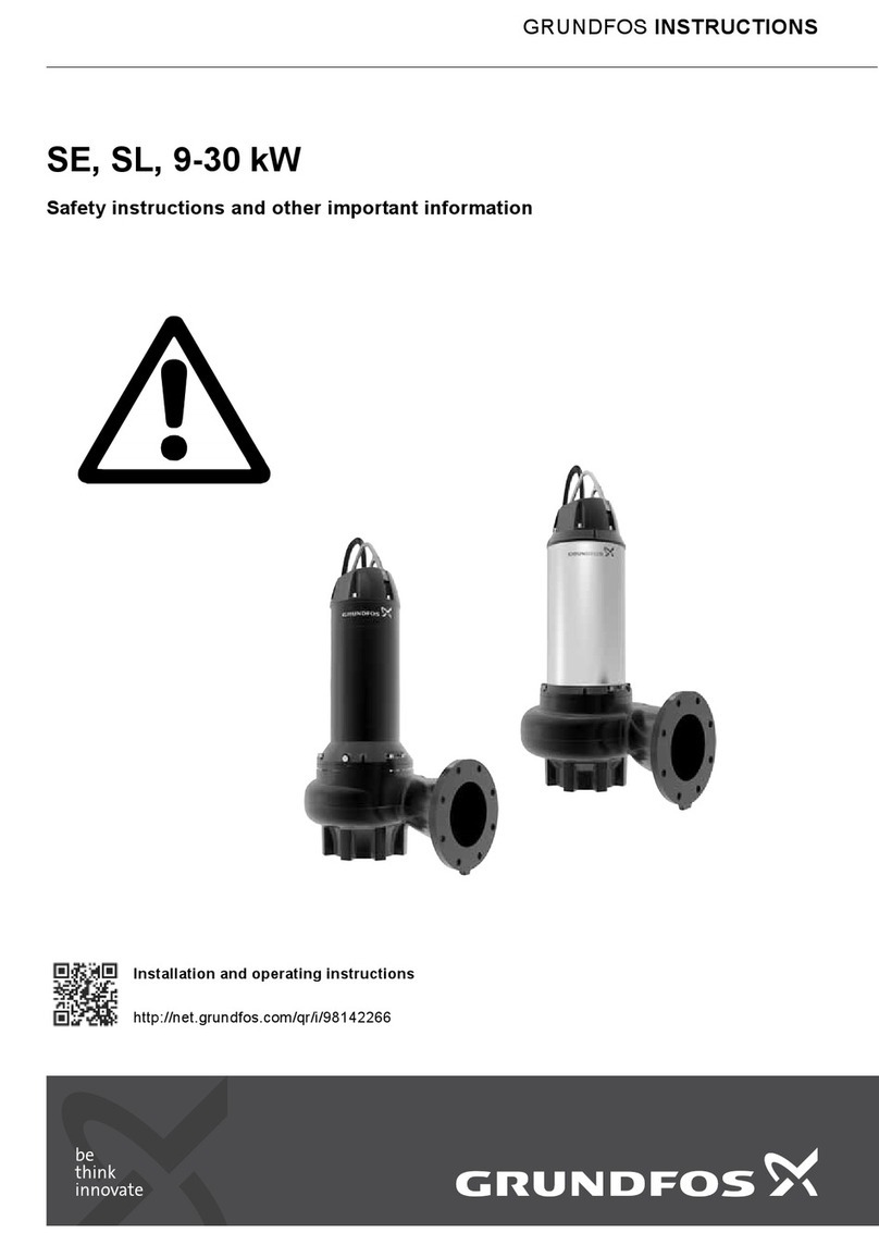 Grundfos SE Series User manual Grundfos SE Series User manual