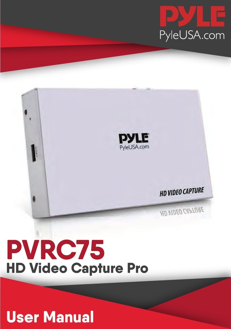Pyle PVRC75 HD Video Capture Pro user manual