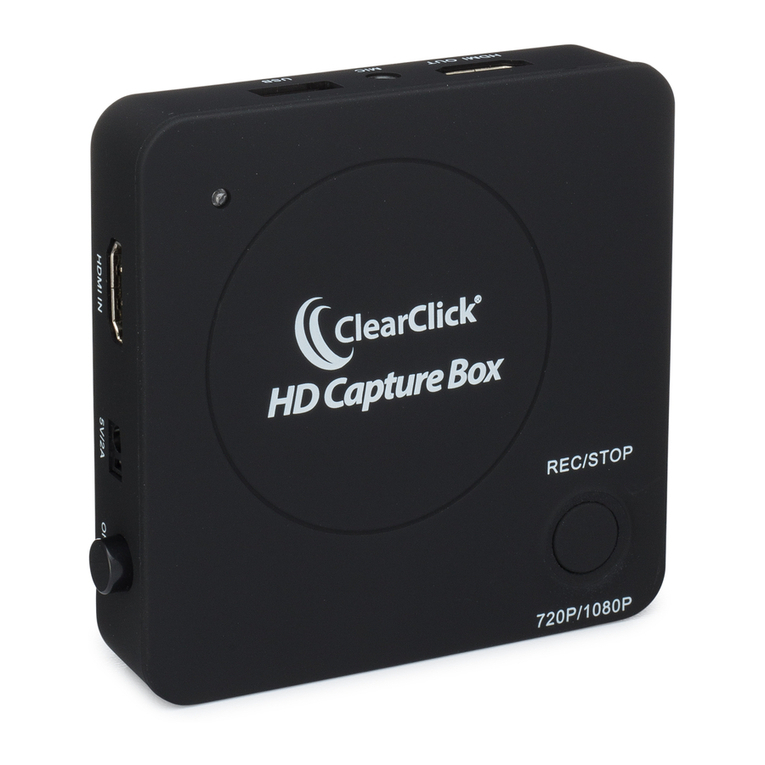 ClearClick HD Capture Box 720p Users manual & quick start guide