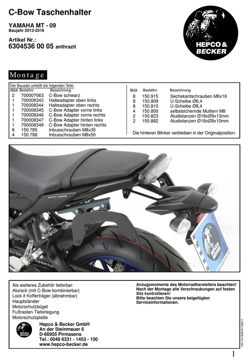hepco & becker 6304536 00 05 Assembly instructions