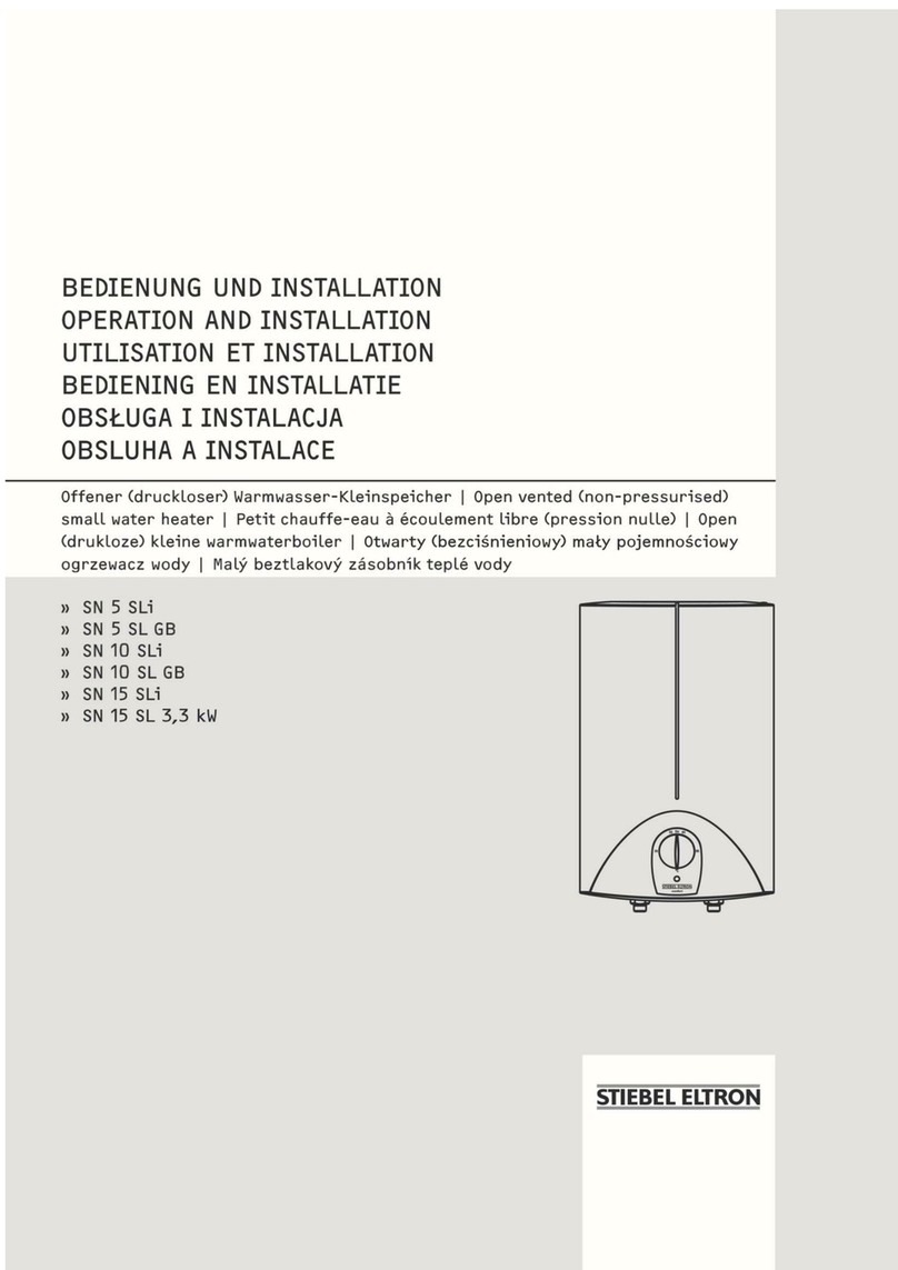 STIEBEL ELTRON SN 5 SLI comfort Operation and installation
