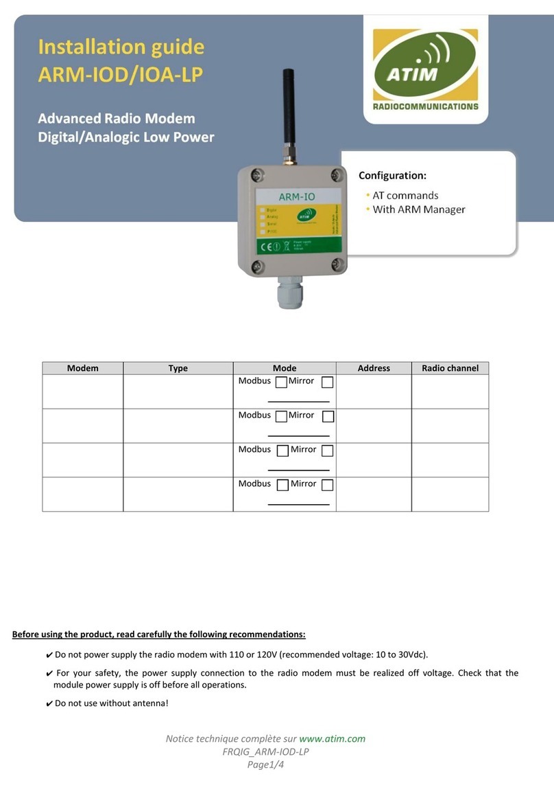 ATIM ARM-IOD-LP User manual
