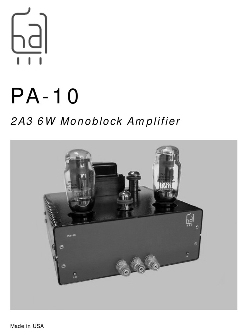 Hagerman Audio Labs PA-10 manual