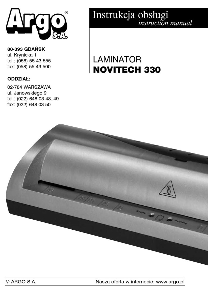 Argo NOVITECH 330 User manual Argo NOVITECH 330 User manual