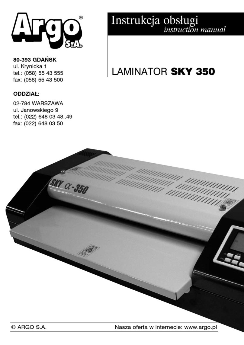 Argo SKY 350 User manual