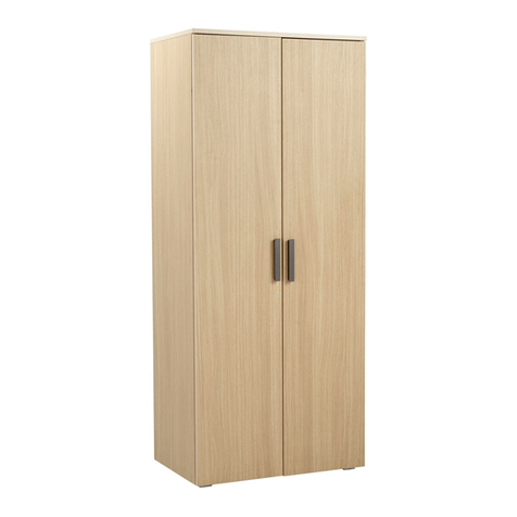 John Lewis Felix 2 Door Wardrobe Oak manual