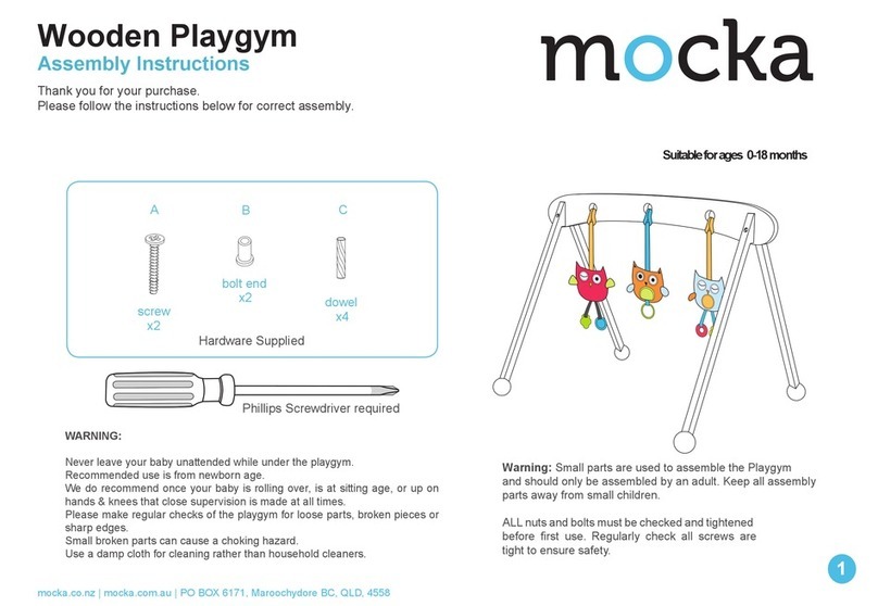 Mocka Wooden Playgym Assembly instructions Mocka Wooden Playgym Assembly instructions