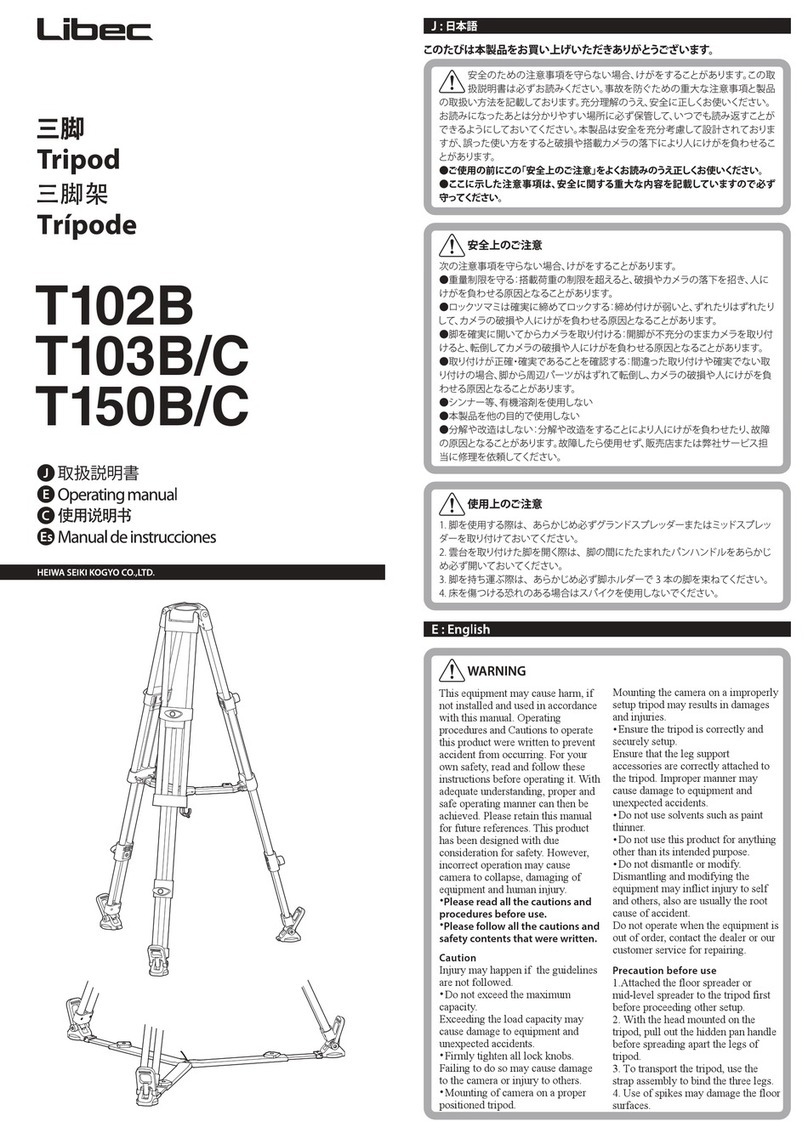Libec T102B operating manual