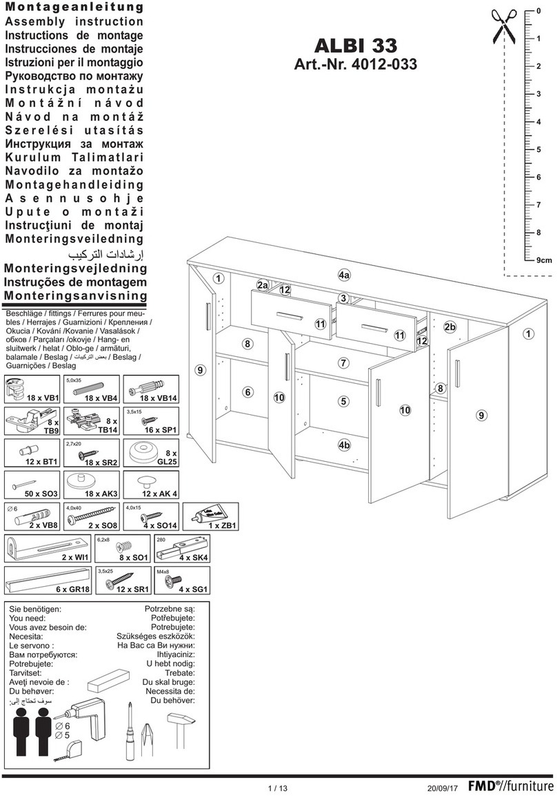 FMD Furniture ALBI 33 Assembly instruction