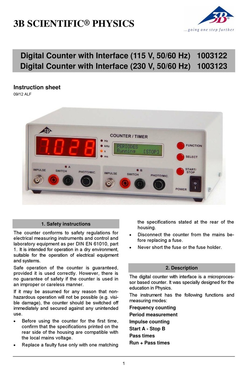 3B SCIENTIFIC PHYSICS 1003122 instruction sheet