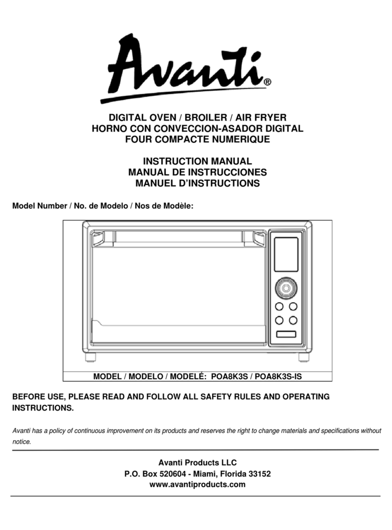 Avanti POA8K3S User manual