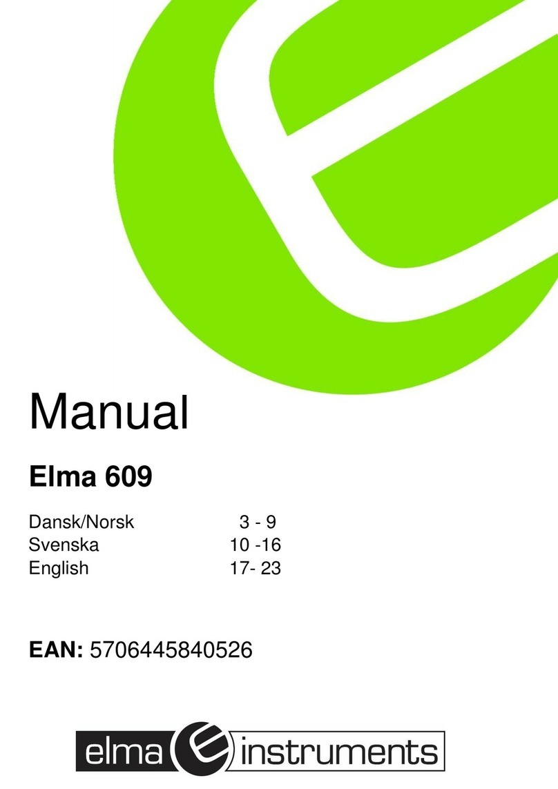 Elma Instruments 609 User manual