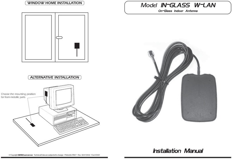 Sirio Antenne IN-GLASS W-LAN installation manual