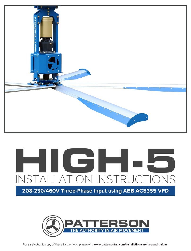 Patterson HIGH-5 installation instructions
