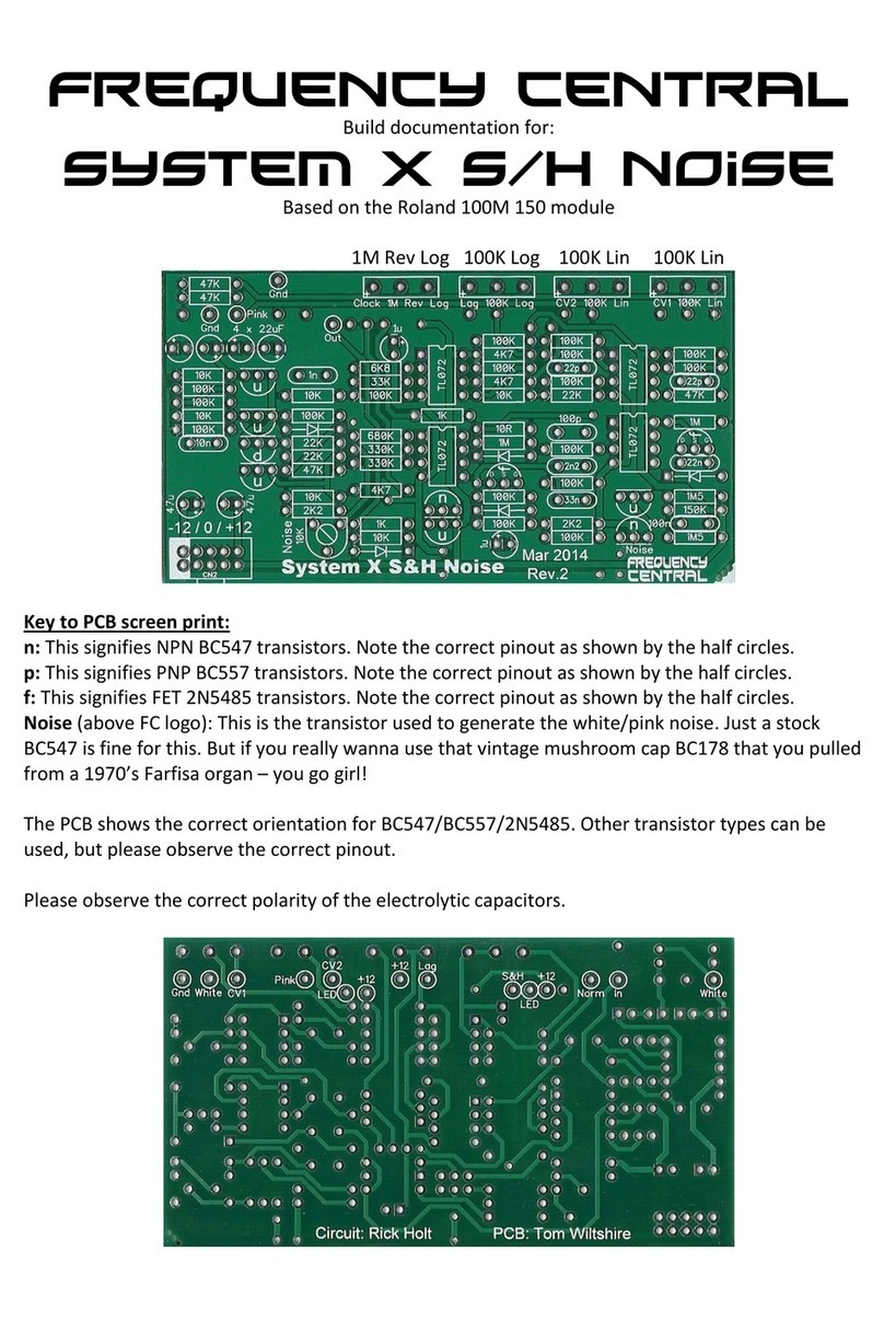 Frequency Central System X S/H Noise Manual