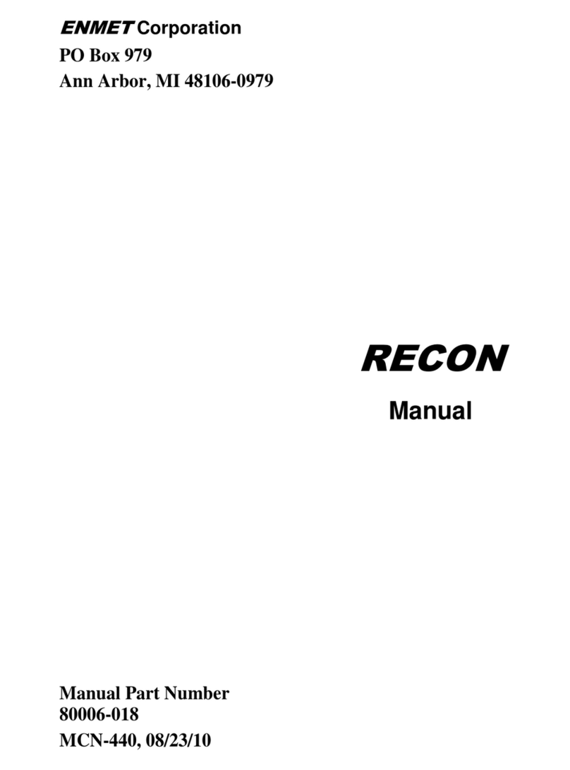 ENMET RECON Series manual