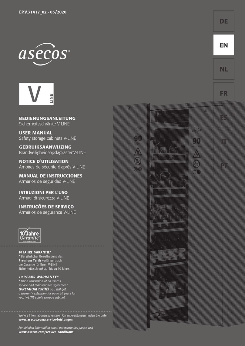 asecos V Series user manual