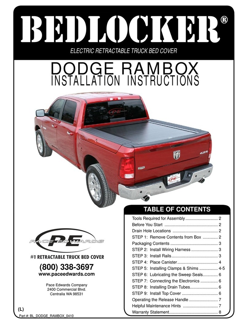 Bedlocker Dodge Rambox installation instructions
