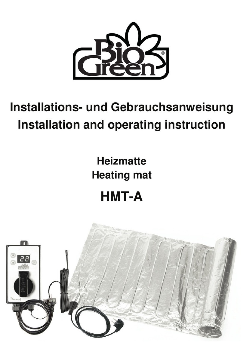 Bio Green HMT-A Series Installation and operating instruction