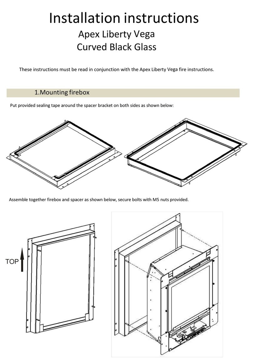 Apex Fires Liberty Vega installation instructions