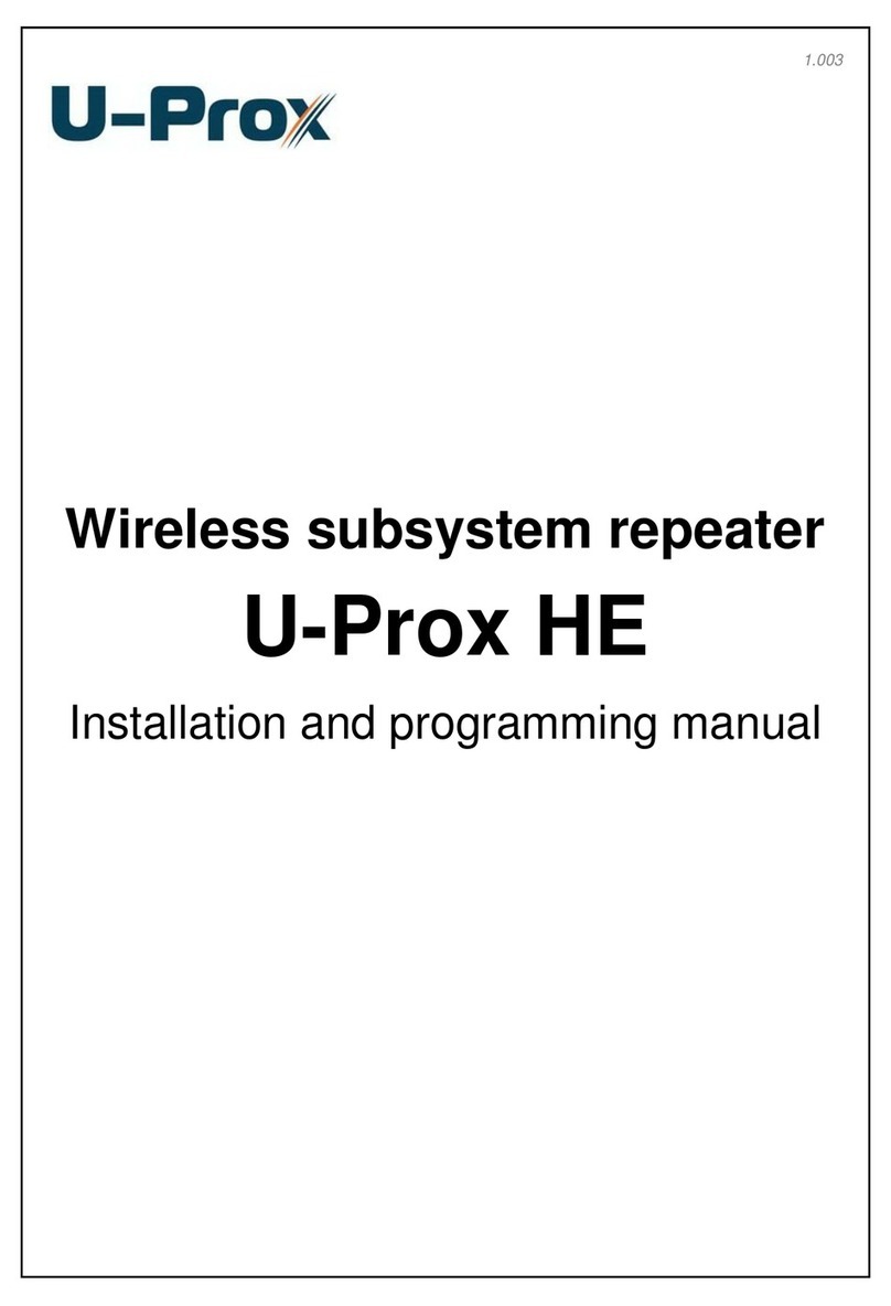 U-Prox HE Installation and programming manual