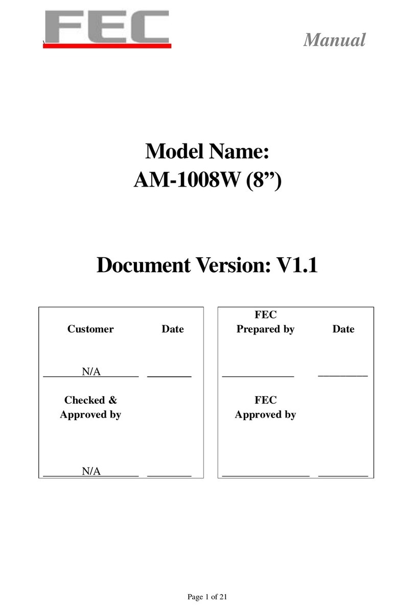 FEC AM-1008W User manual
