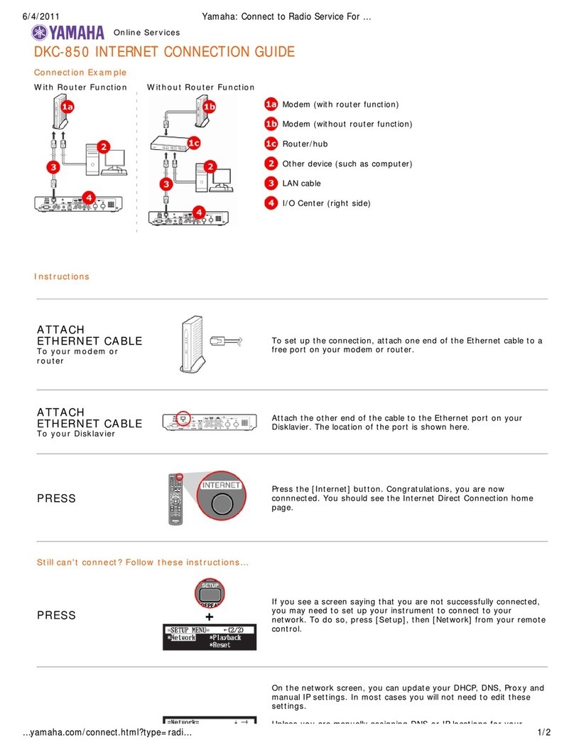 Yamaha disklavier DKC-850 User manual
