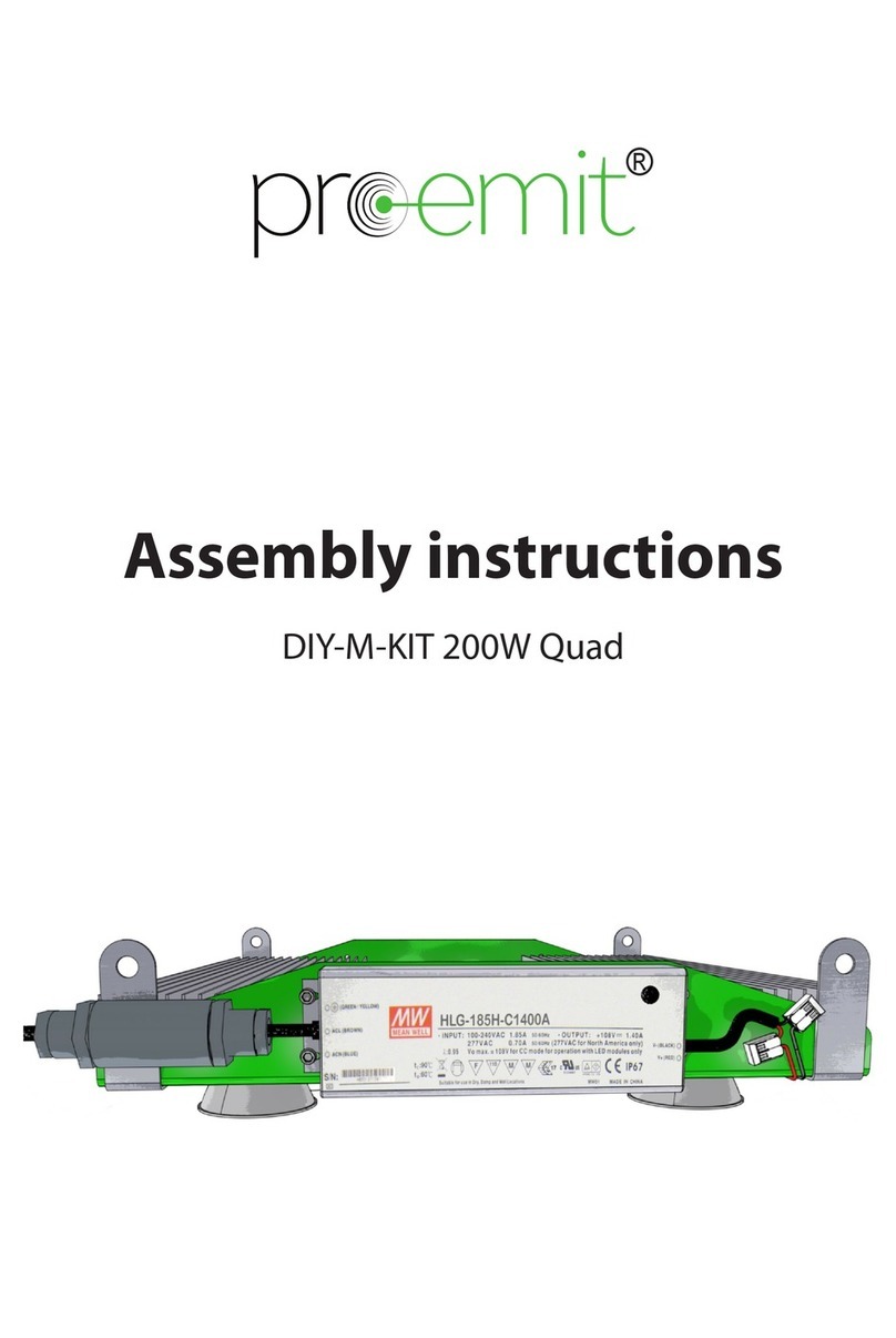 pro-emit DIY-M-KIT 200W Quad Assembly instructions
