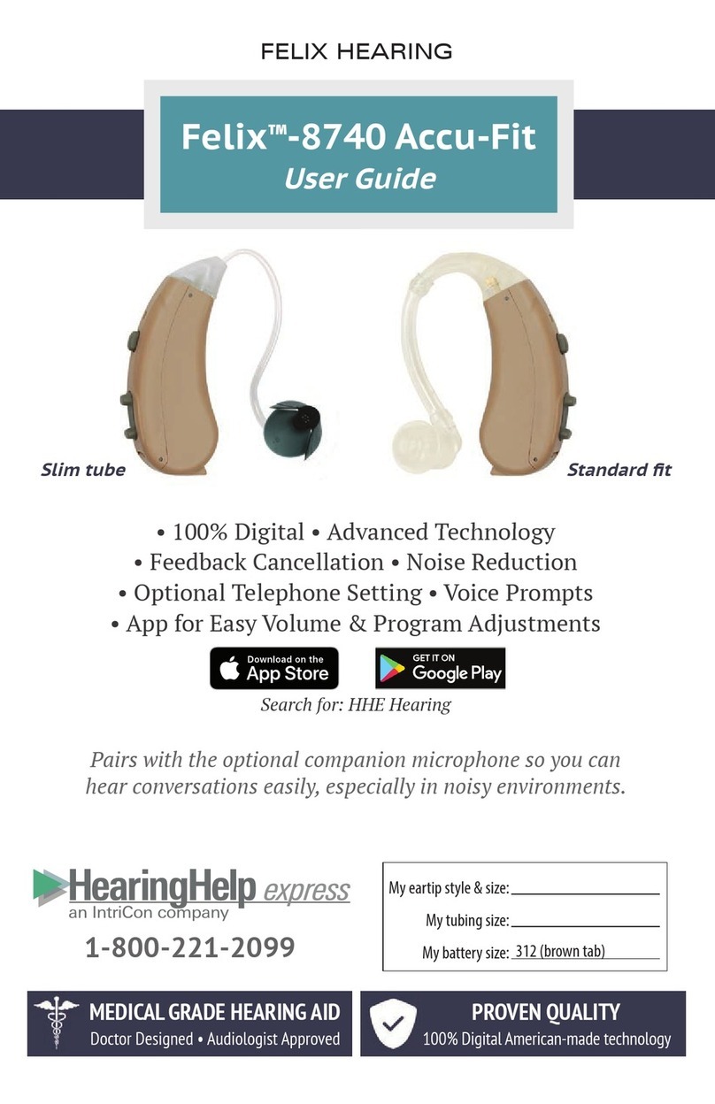 Hearing Help Express Felix-8740 Accu-Fit user guide