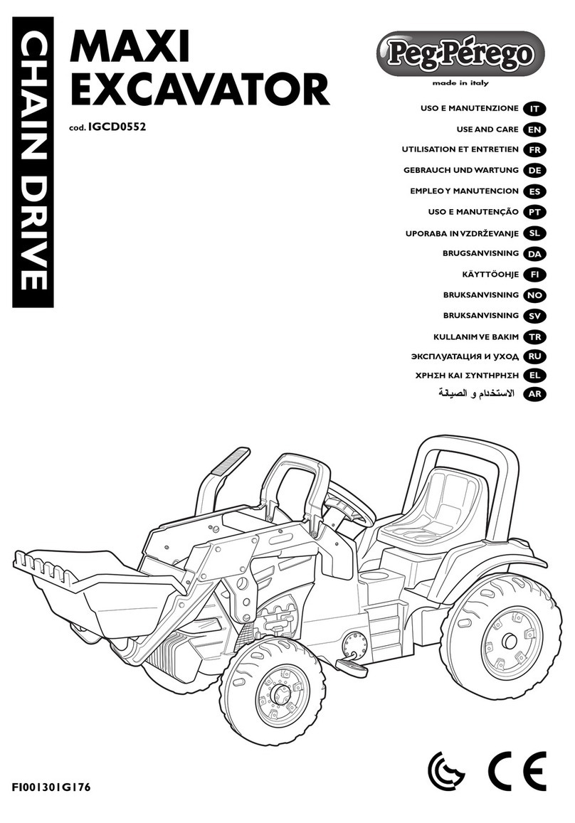 Peg-Perego MAXI EXCAVATOR Installation instructions