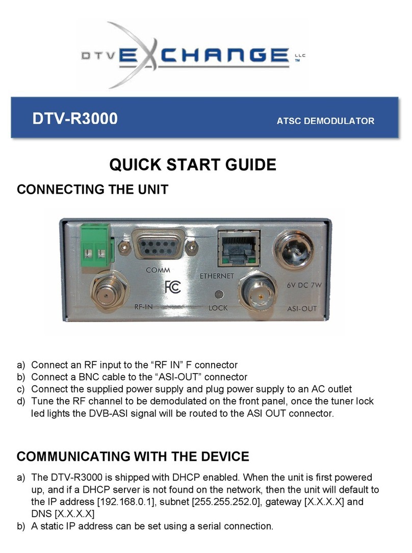 DTV Exchange DTV-R3000 quick start guide