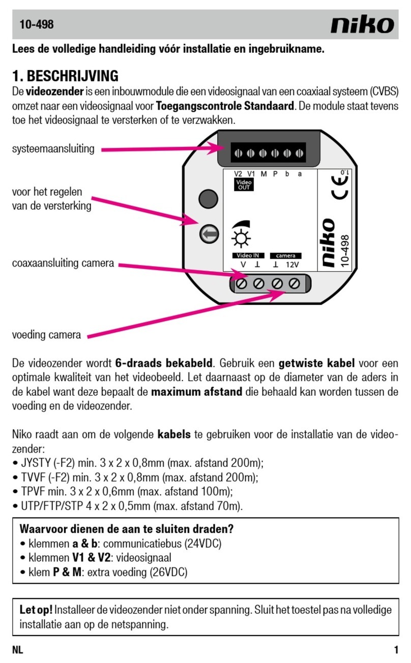 Niko 10-498 manual