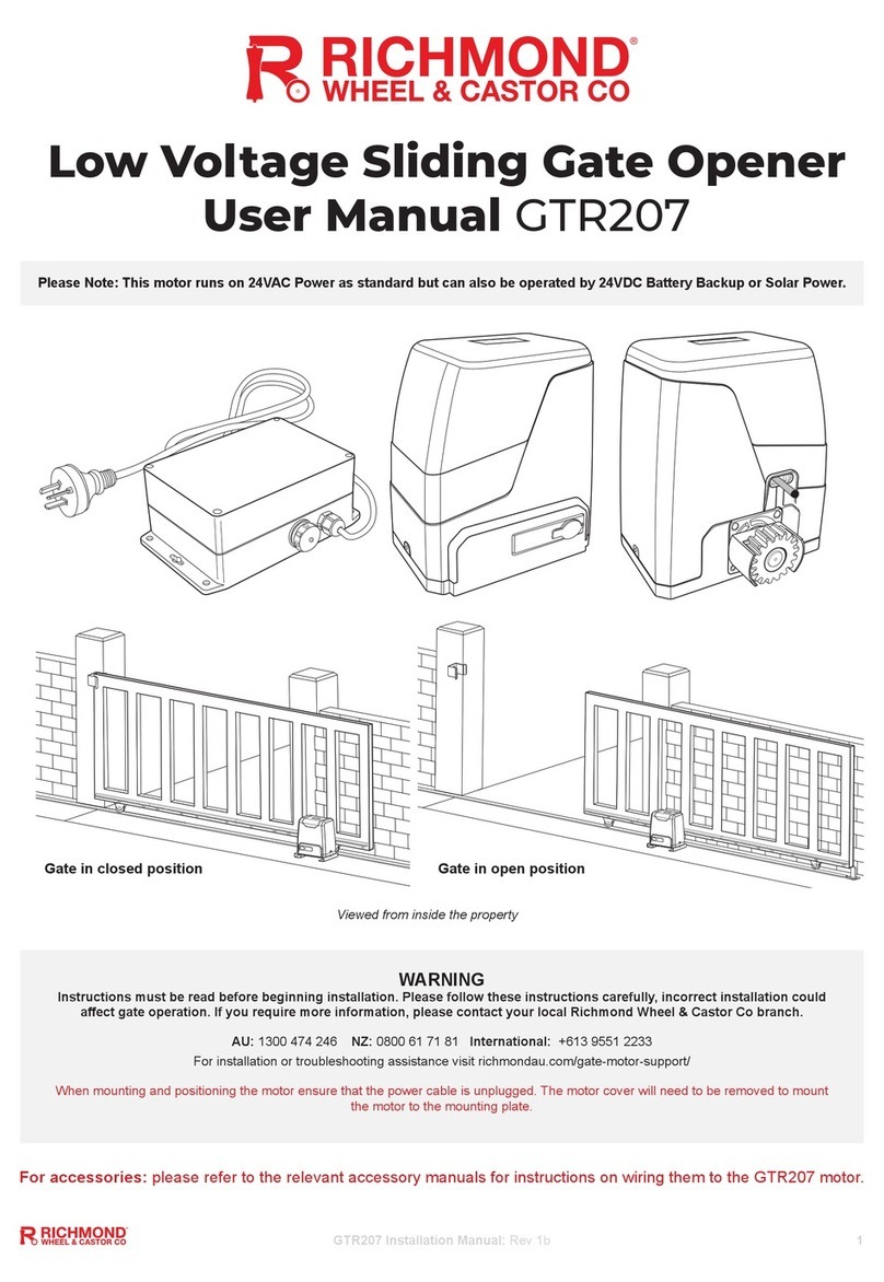 Richmond GTR207 User manual