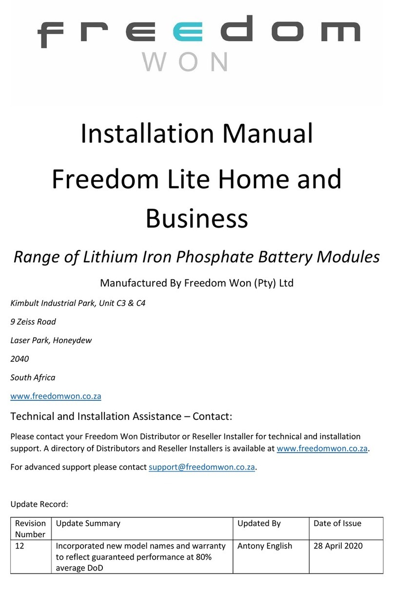 Freedom Lite Home Series installation manual
