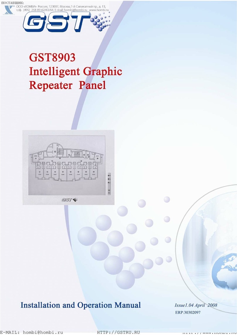 GST 8903 Installation and operation manual