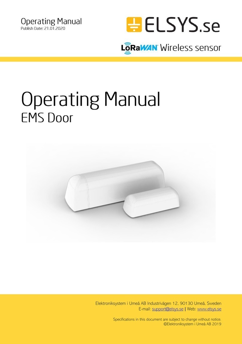 Elsys EMS Door operating manual