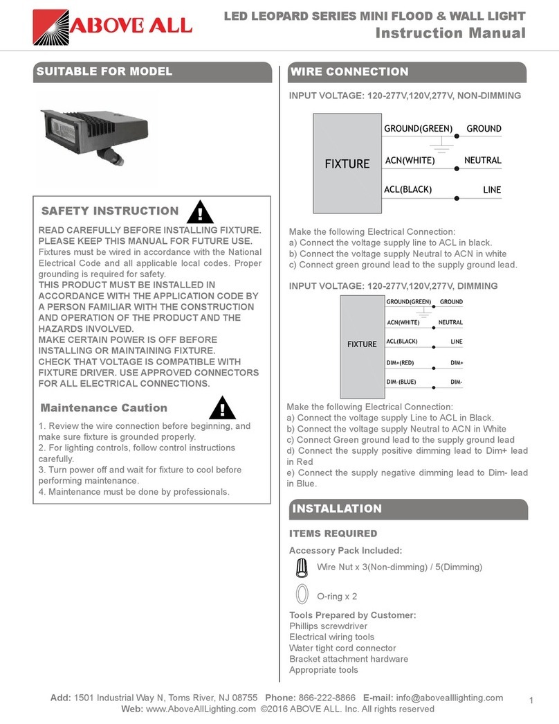 Above All LEOPARD Series instruction manual