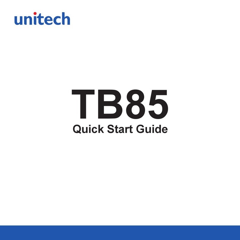 Unitech TB85 quick start guide