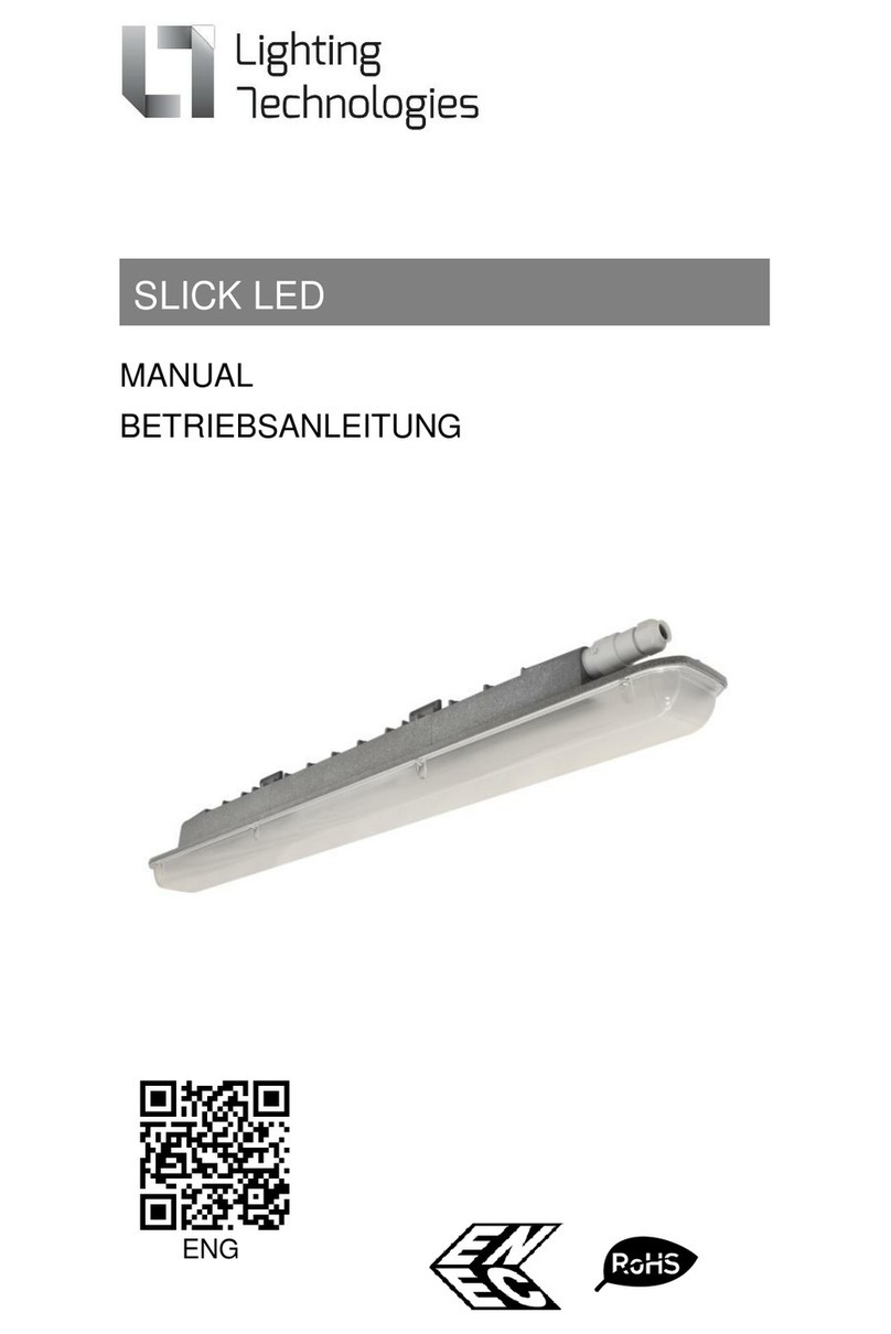 Lighting Technologies SLICK.PRS ECO LED 30 5000K User manual